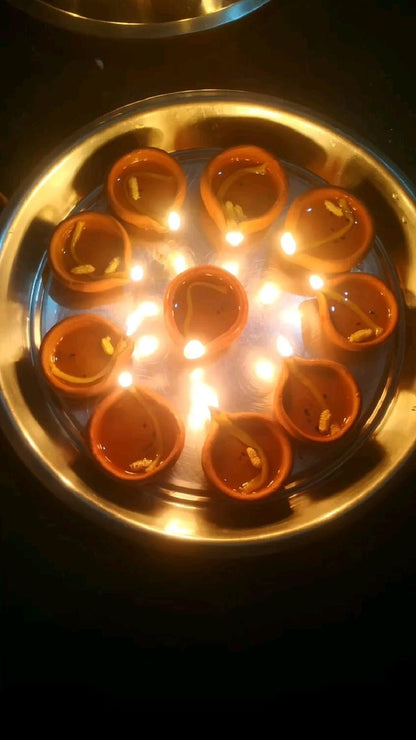 Water Pouring  Diya Led Light